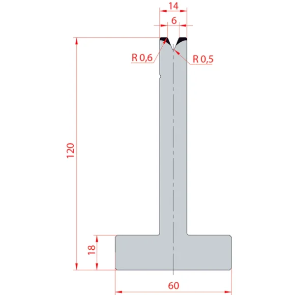 System Amada 45°/V6/H120- 45°1 groove T-Matrix